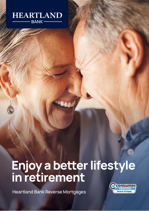 Reverse Mortgage insights guide with the title: Enjoy a better lifestyle in retirement